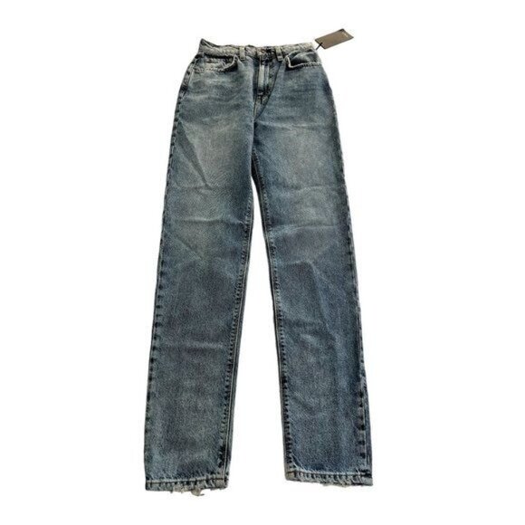 Hudson Elly Extreme High Rise Tapered Jeans in Undo Blue